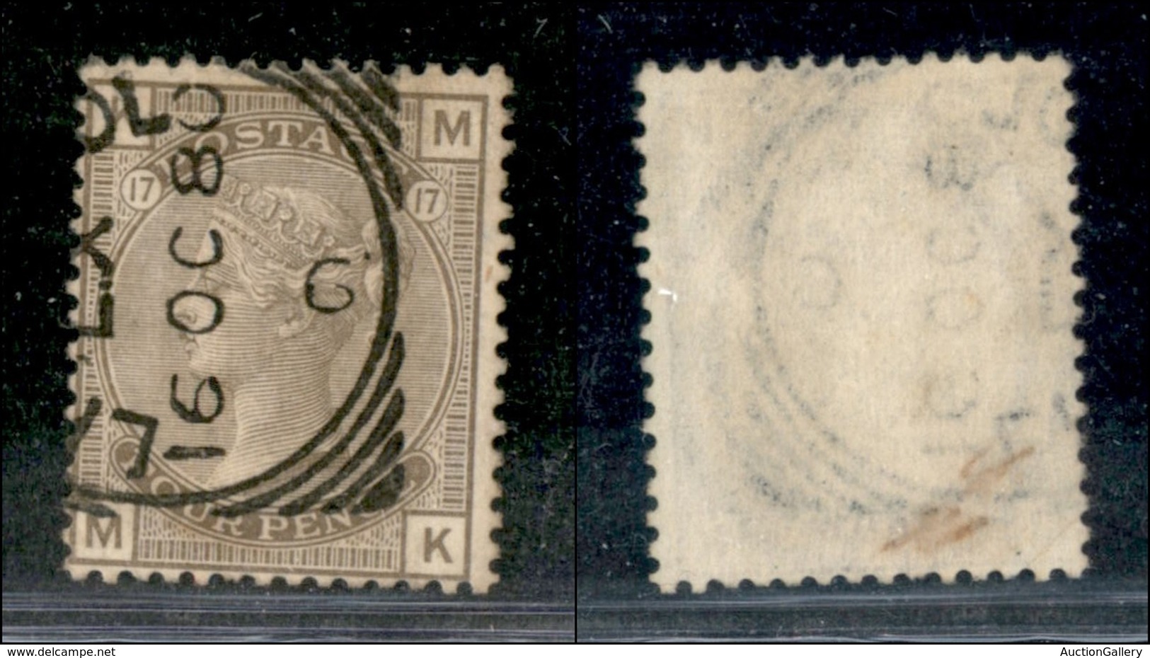 EUROPA - GRAN BRETAGNA - 1880 - 4 Pence Regina Vittoria (52) - Usato (250) - Sonstige & Ohne Zuordnung