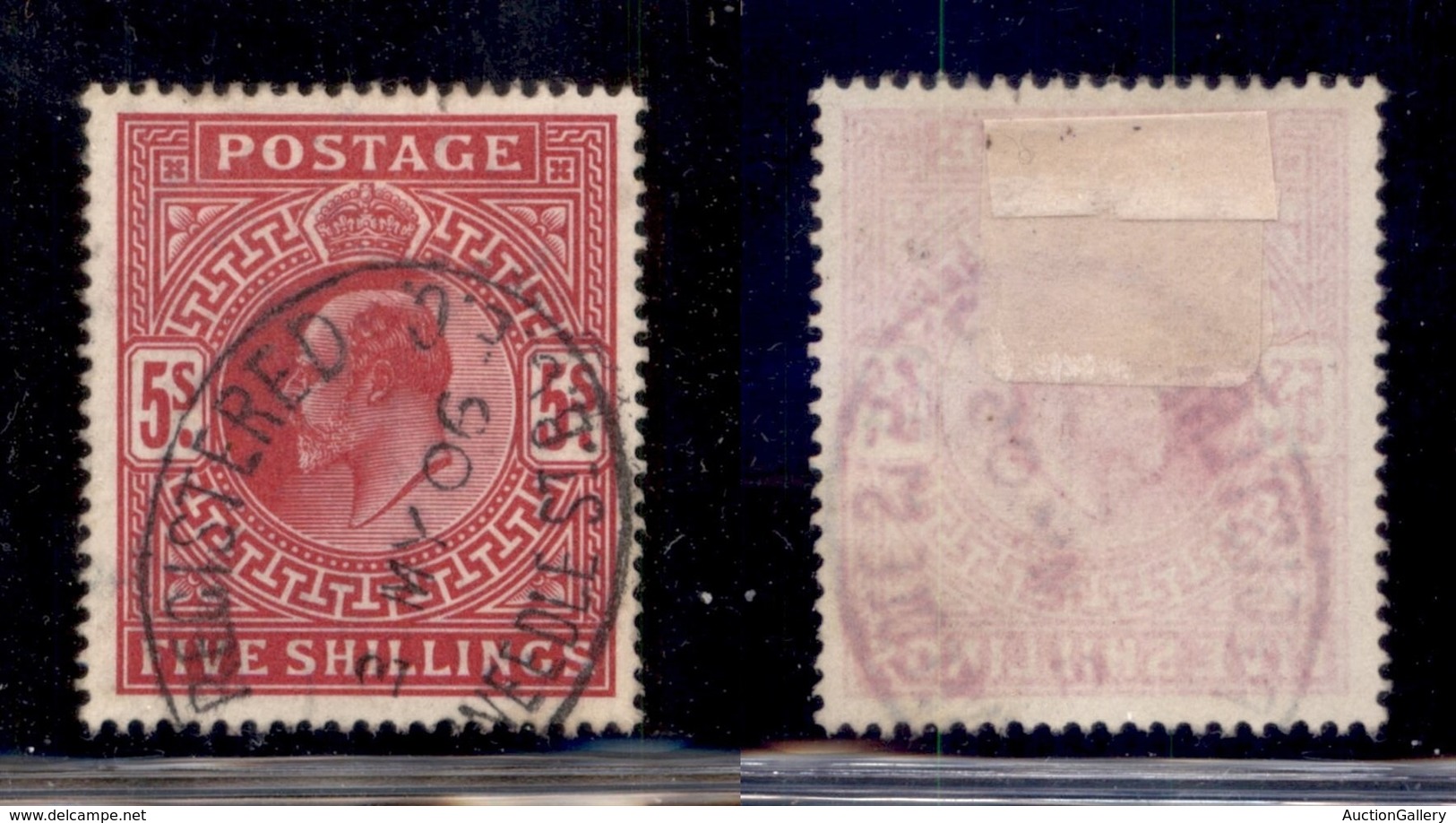 EUROPA - GRAN BRETAGNA - 1902 - 5 Shilling Edoardo VII (116A) - Usato (120) - Sonstige & Ohne Zuordnung