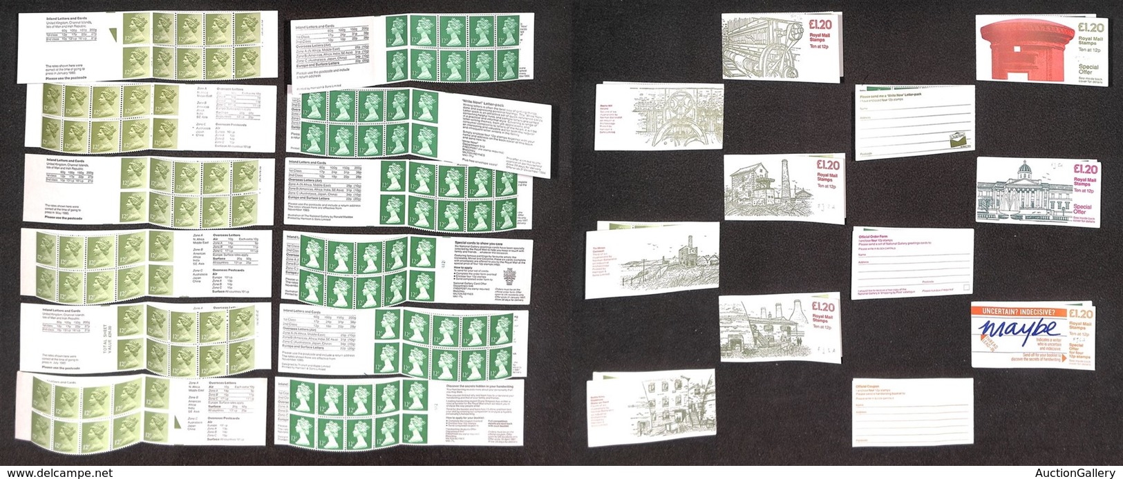EUROPA - GRAN BRETAGNA - 1980/1986 - Folded Booklets (F31/6 A+B) - 12 Libretti Diversi - Nuovi - Autres & Non Classés