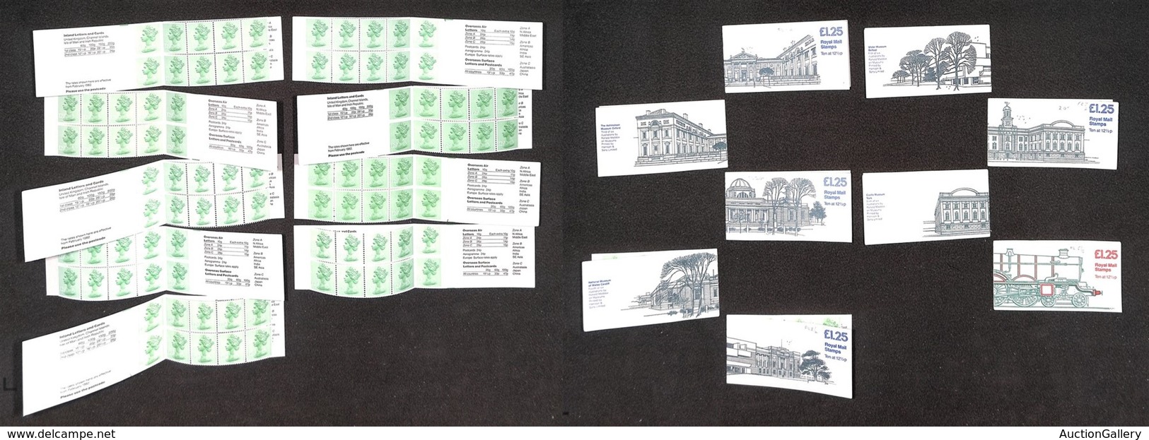 EUROPA - GRAN BRETAGNA - 1982 - Folded Booklets (FK 1/4 A+B + FK 5/B) - 9 Libretti Differenti - Nuovi - Sonstige & Ohne Zuordnung