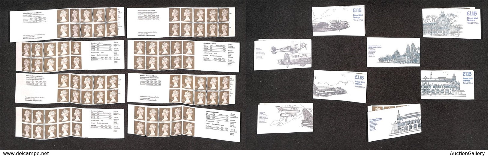 EUROPA - GRAN BRETAGNA - 1981 - Folded Booklets (FI 1/4 A+B) - 8 Libretti Diversi - Nuovi - Autres & Non Classés