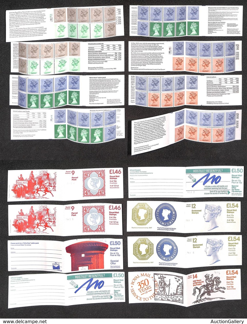 EUROPA - GRAN BRETAGNA - 1983/1984 - Folded Booklets (Type FO + FP + FQ) - 8 Libretti Diversi - Nuovi - Autres & Non Classés