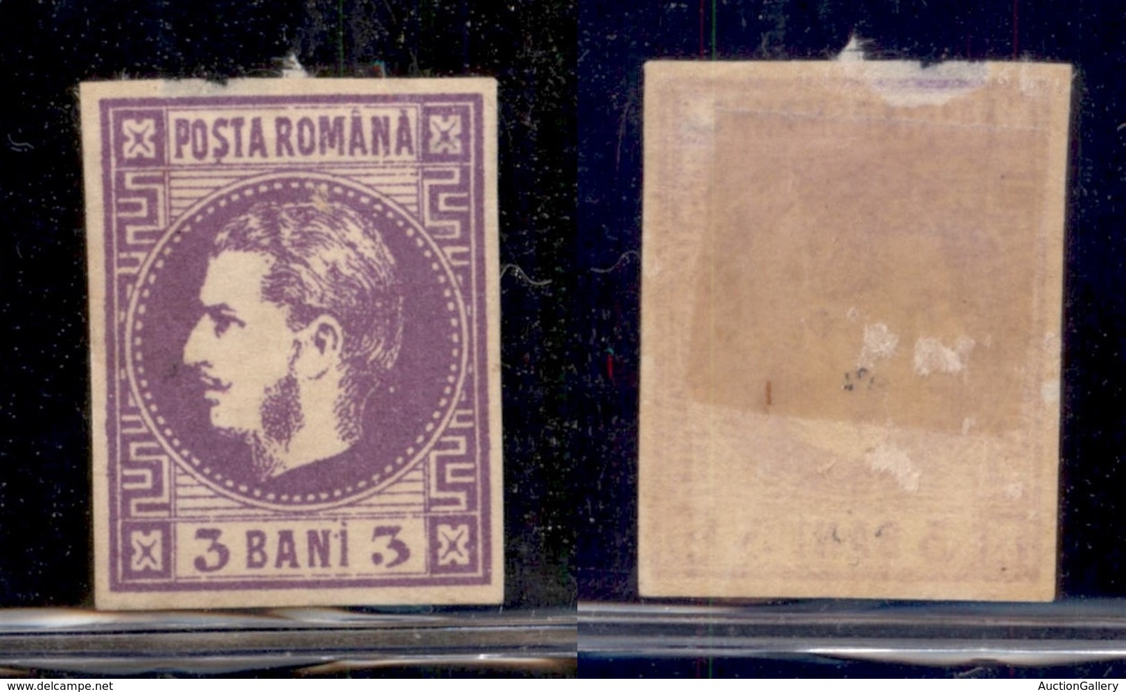 EUROPA - ROMANIA - 1870 - 3 Bani Carlo I (18) - Gomma Originale - Difettoso In Alto (60) - Sonstige & Ohne Zuordnung