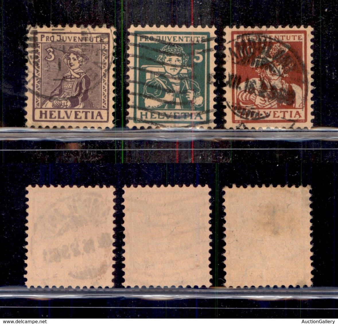 EUROPA - SVIZZERA - 1916 - Pro Juventute (130/132) - Serie Completa Di 3 Valori - Usati (150) - Sonstige & Ohne Zuordnung