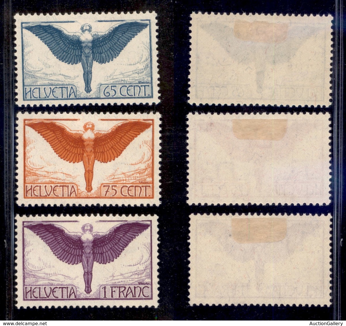 EUROPA - SVIZZERA - 1924 - Posta Aerea (189/191x) - Serie Completa - Gomma Originale - Sonstige & Ohne Zuordnung