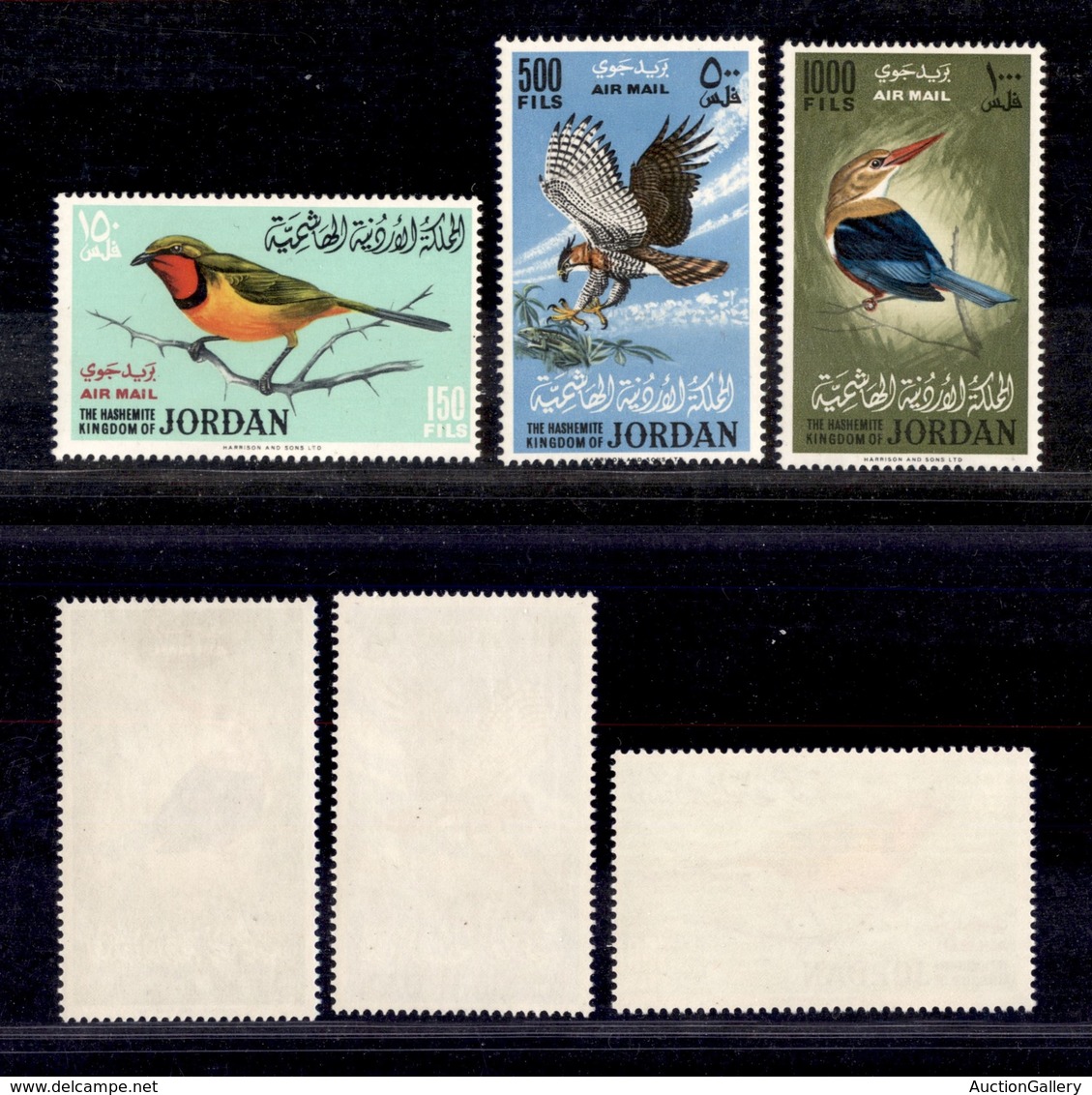OLTREMARE - GIORDANIA - 1964 - Tematica Flora E Fauna - Uccelli Posta Aerea (Mic. 490A/492A) - Serie Completa Di 3 Valor - Sonstige & Ohne Zuordnung