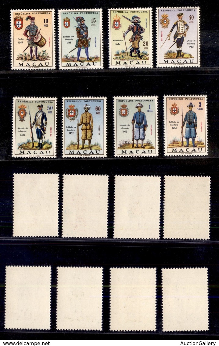 OLTREMARE - MACAU - 1966 - Uniformi Militari (432/439) - Serie Completa Di 8 Valori - Gomma Integra (140) - Sonstige & Ohne Zuordnung