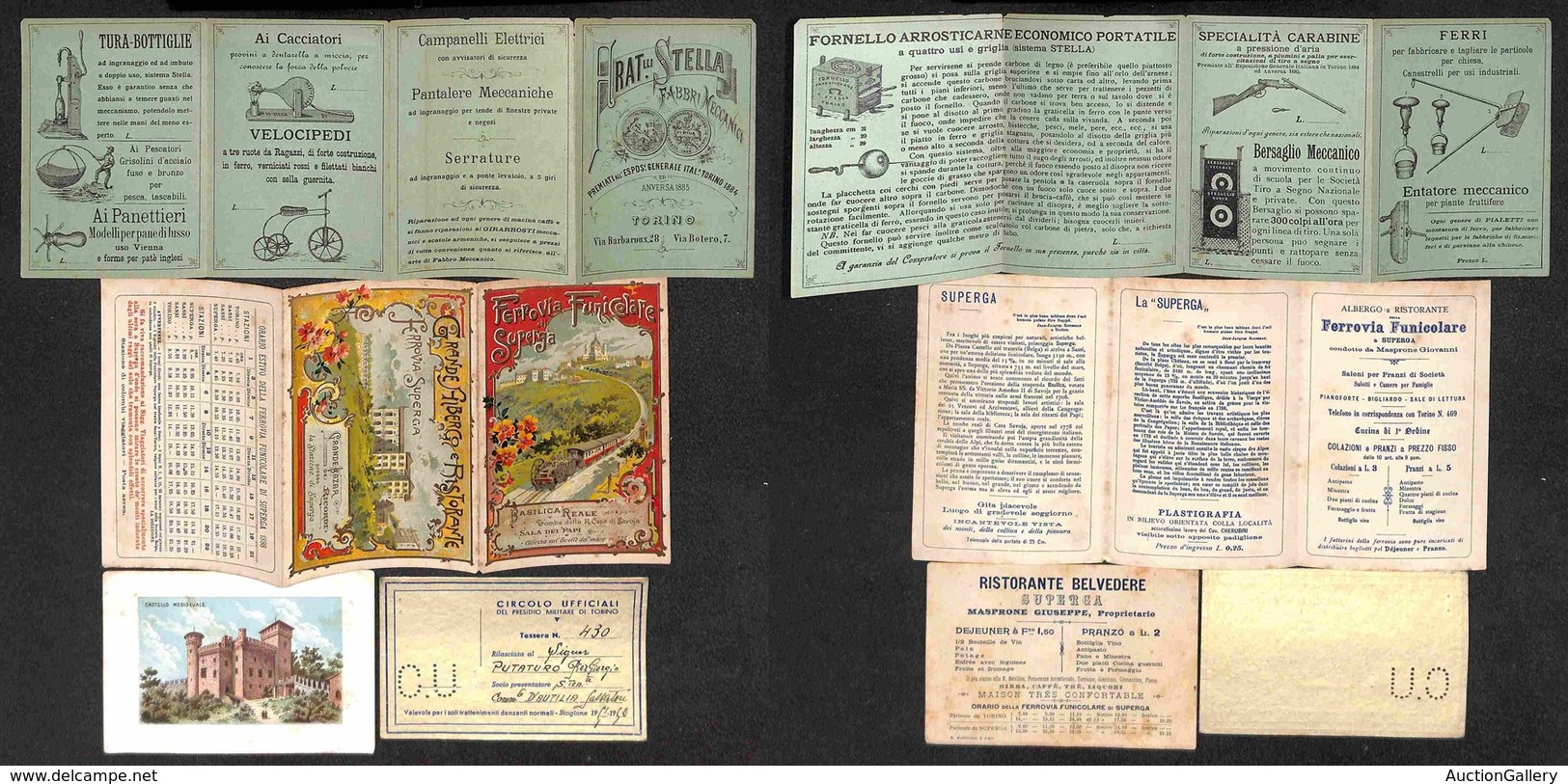 VARIE - DOCUMENTI - 1898 - Superga - Libretto Illustrato Della Funicolare Con Descrizione E Orari Dell’attrazione - Comp - Sonstige & Ohne Zuordnung