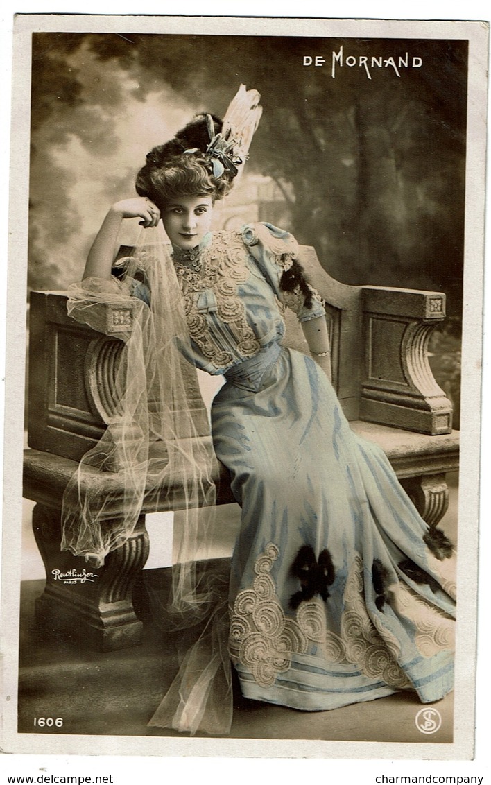 Melle DE MORNAND Comédienne Artiste Photo - N° 1606 - 1907 - 2 Scans - Entertainers