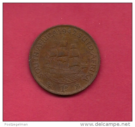 SOUTH AFRICA, Circulated Coin VF, 1 Pence George VI, KM 25, C1424 - Zuid-Afrika