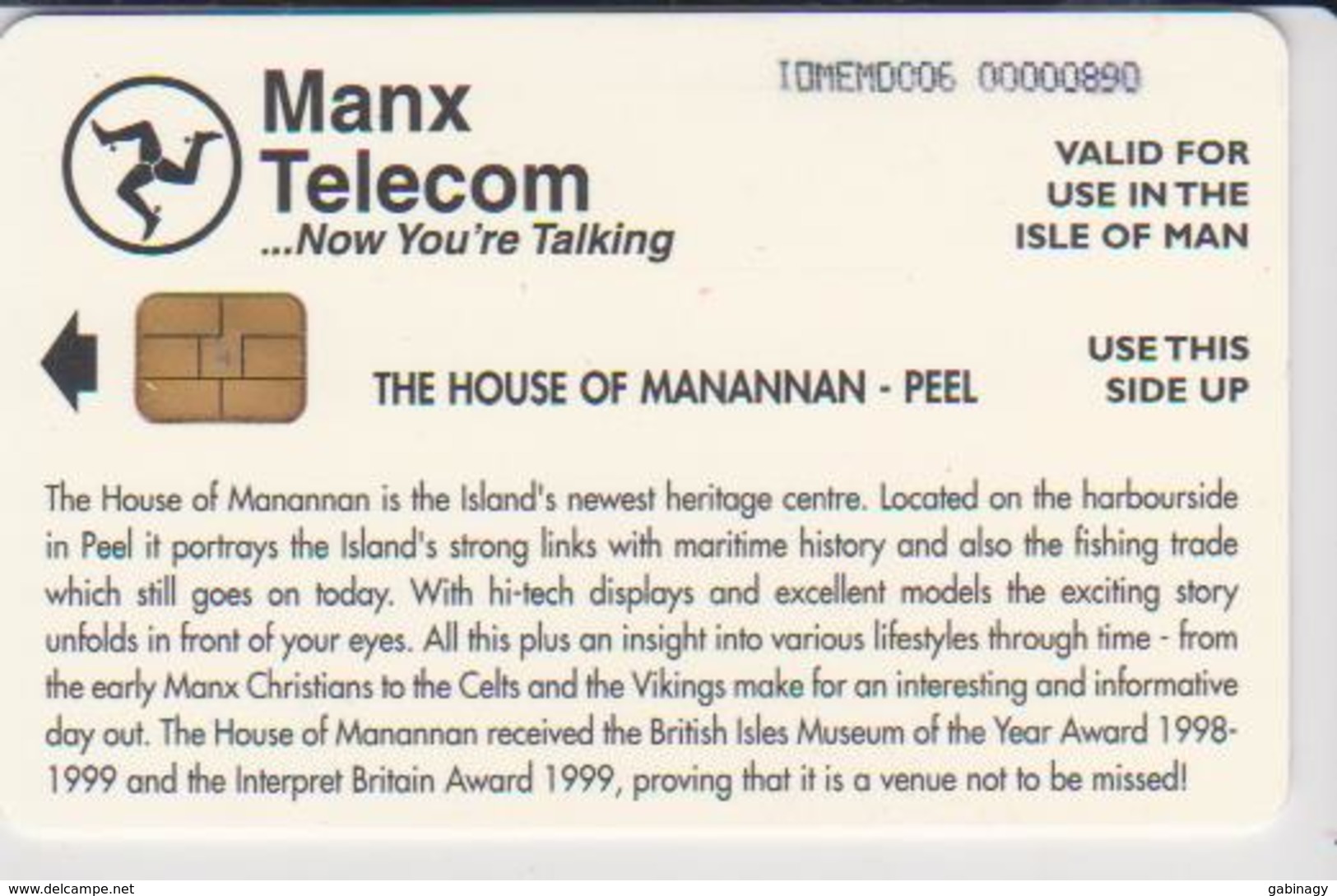 #08 - ISLE OF MAN-14 - THE HOUSE OF MANANNAN - PEEL - Man (Isle Of)