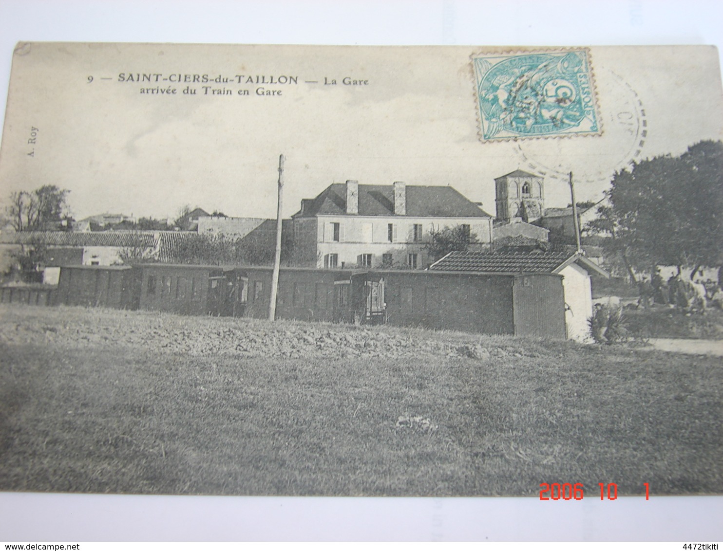 C.P.A.- Saint Ciers De Taillon (17) - La Gare - Arrivée Du Train Du Gare - 1904- SUP (BF16) - Autres & Non Classés