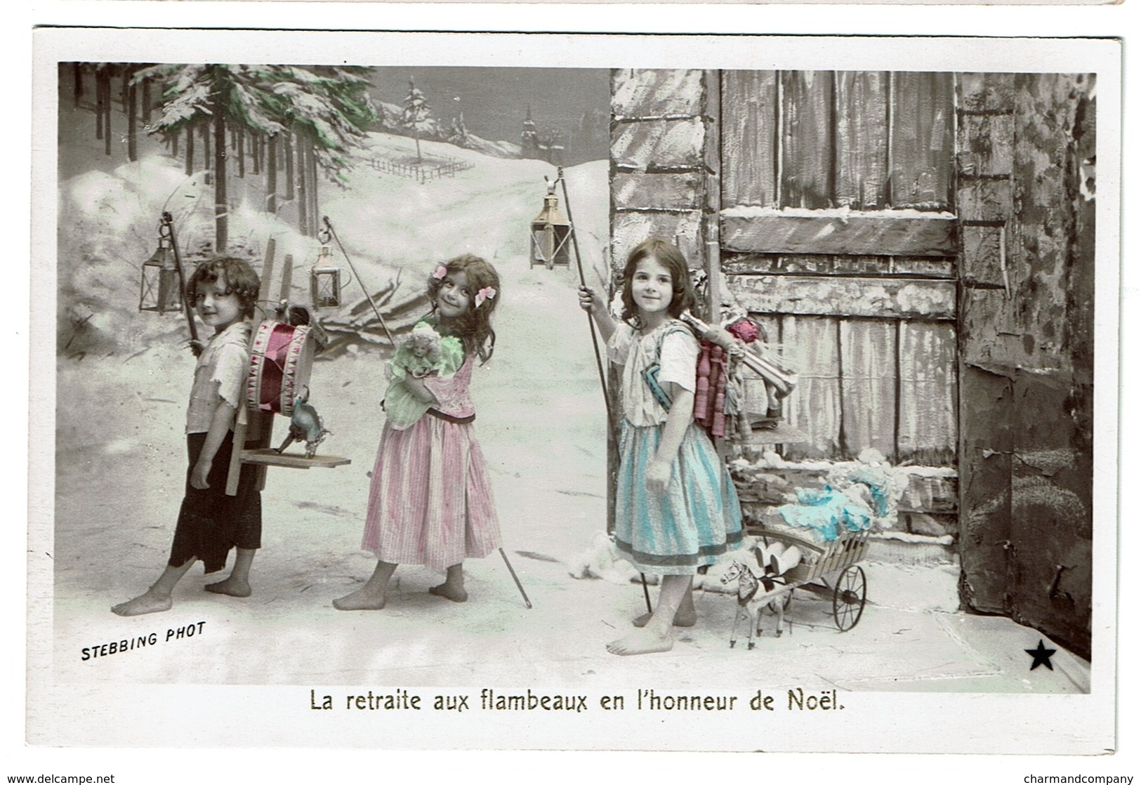 La Retraite Aux Flambeaux En L'honneur De Noël  - Enfants Jouets - Stebbing Phot. VBC Série 3270/1 - 2 Scans - Autres & Non Classés