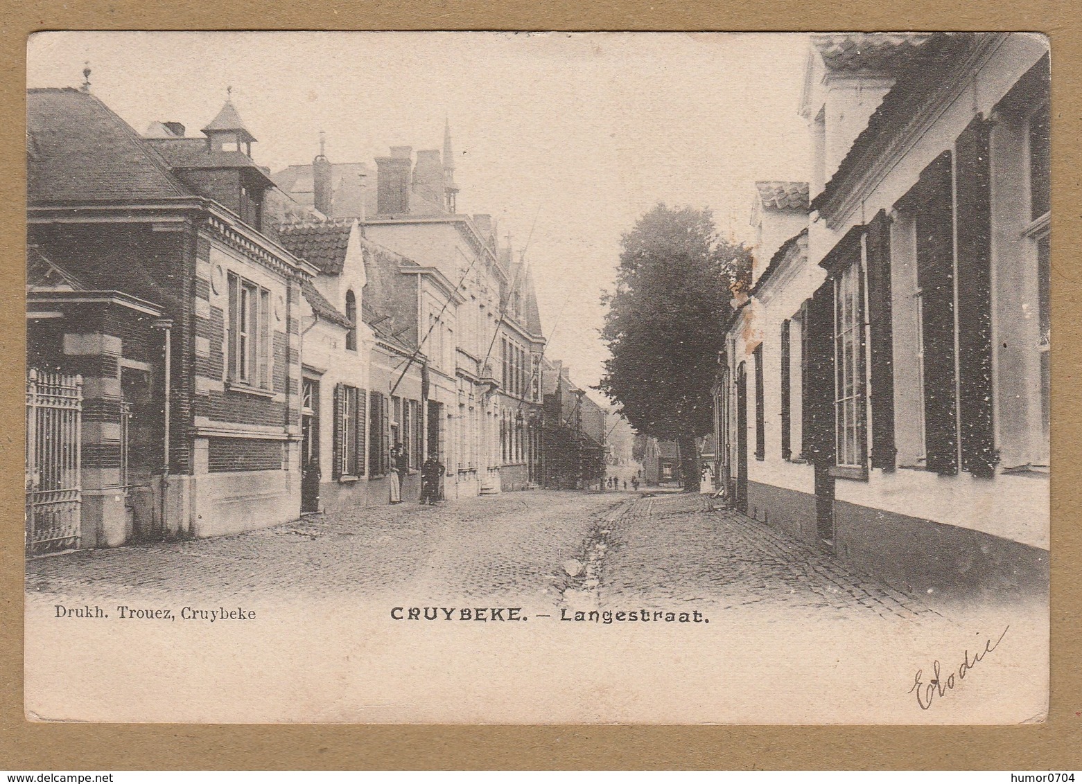 Kruibeke  CRUYBEKE. - Langestraat  Drukh. Trouvez, Cruybeke  (1904) - Kruibeke