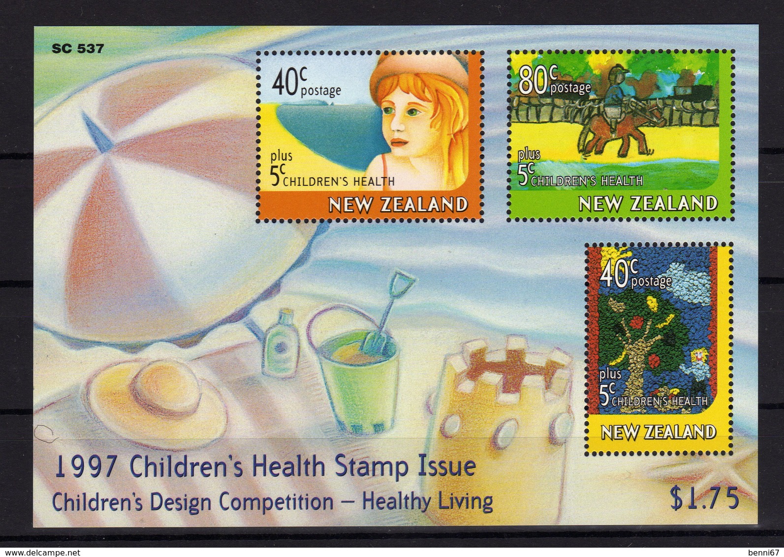 NEW ZEALAND N. Zélande 1997 Enfants Children Yv Bl 116 MNH ** - Blocs-feuillets