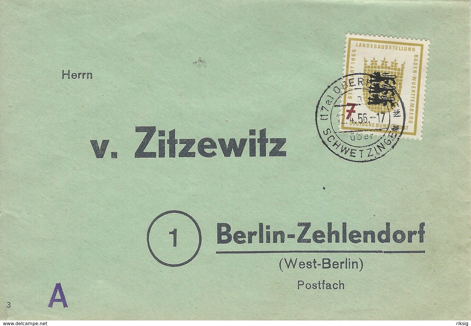 Germany.  Used Cover.   H- 7 - Covers & Documents