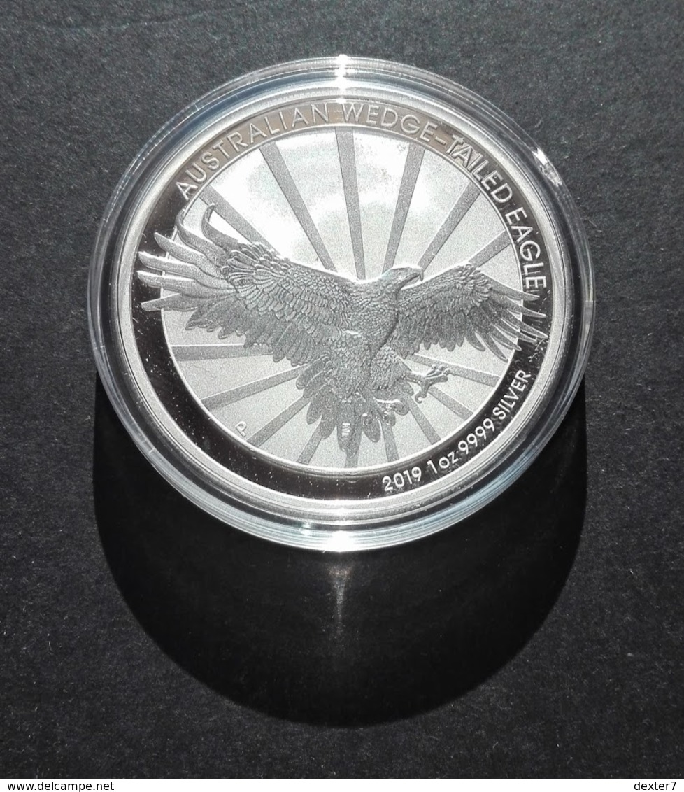 Australia, Wedge Tailed Eagle 1 Oz 2019 Silver 999 Pure - 1 Oncia Argento Puro Bullion Perth Min - Mint Sets & Proof Sets