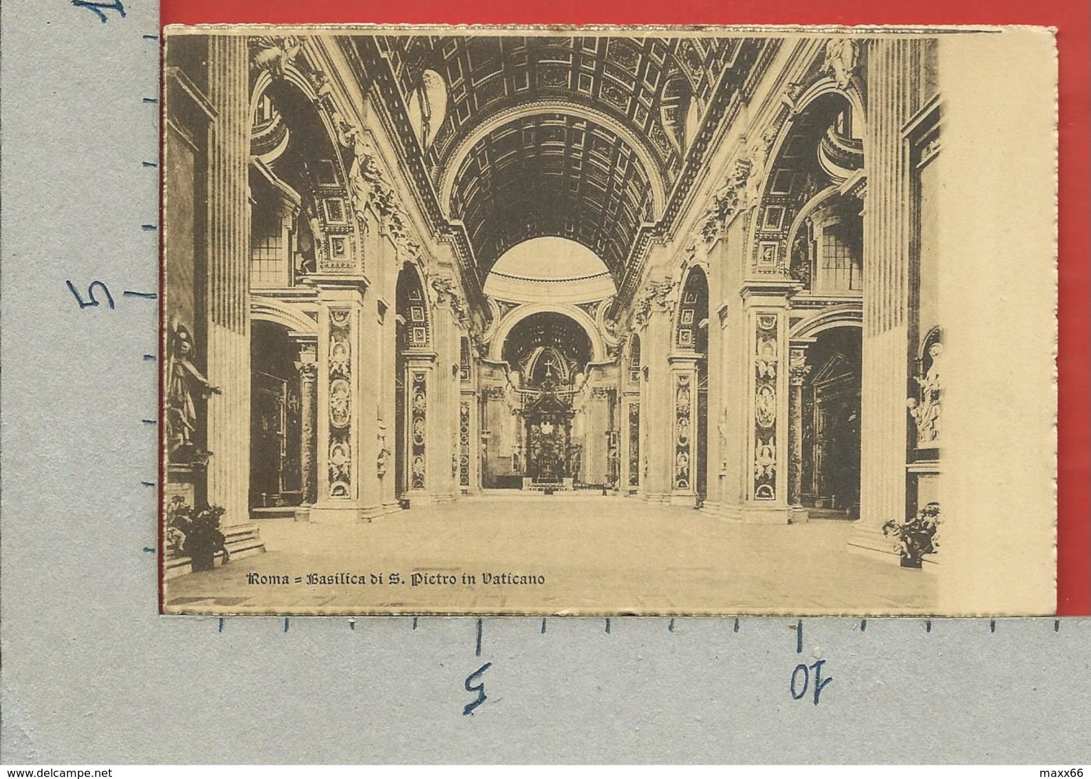 CARTOLINA NV ITALIA - ROMA - Basilica Di S. Pietro In Vaticano - Interno - 9 X 14 - San Pietro