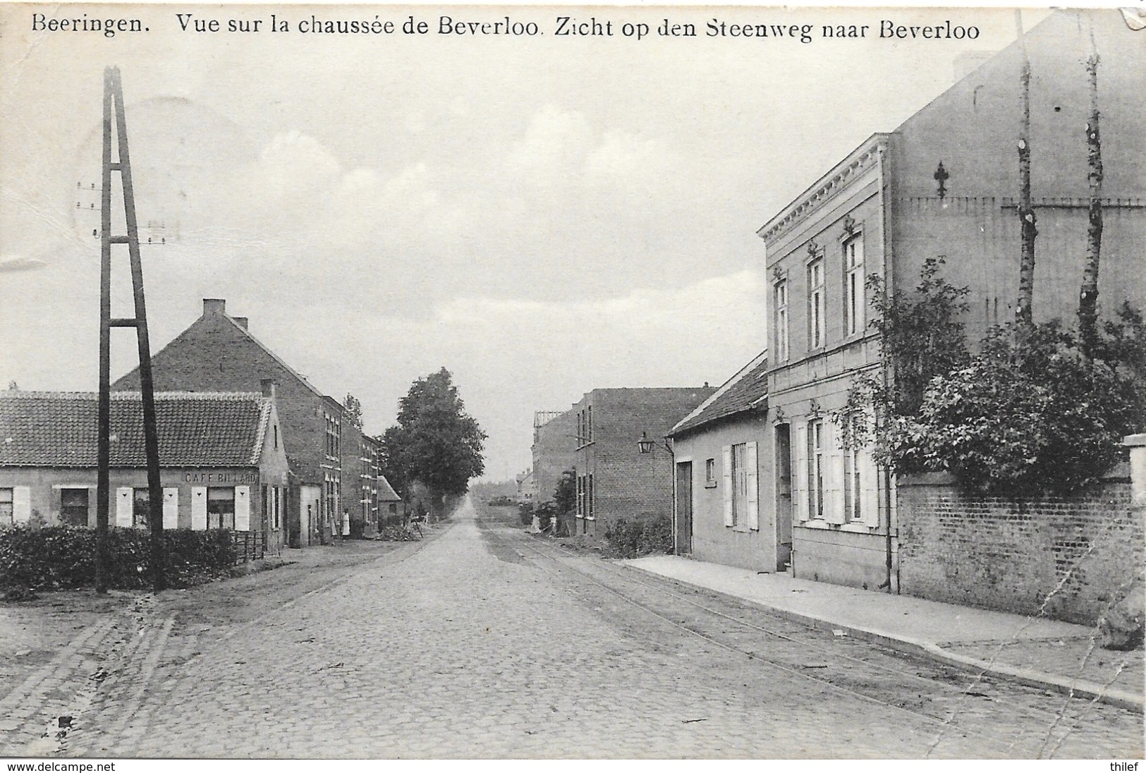 Beeringen NA9: Vue Sur La Chaussée De Beverloo 1913 - Beringen
