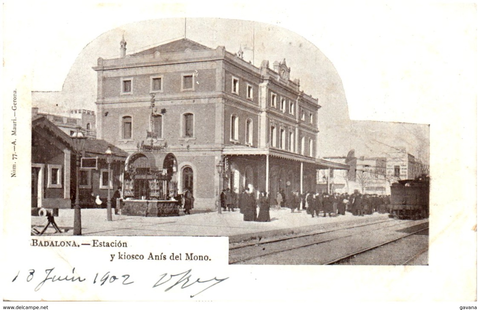 BADALONA - Estacion Y Kiosco Anis Del Mono - Autres & Non Classés