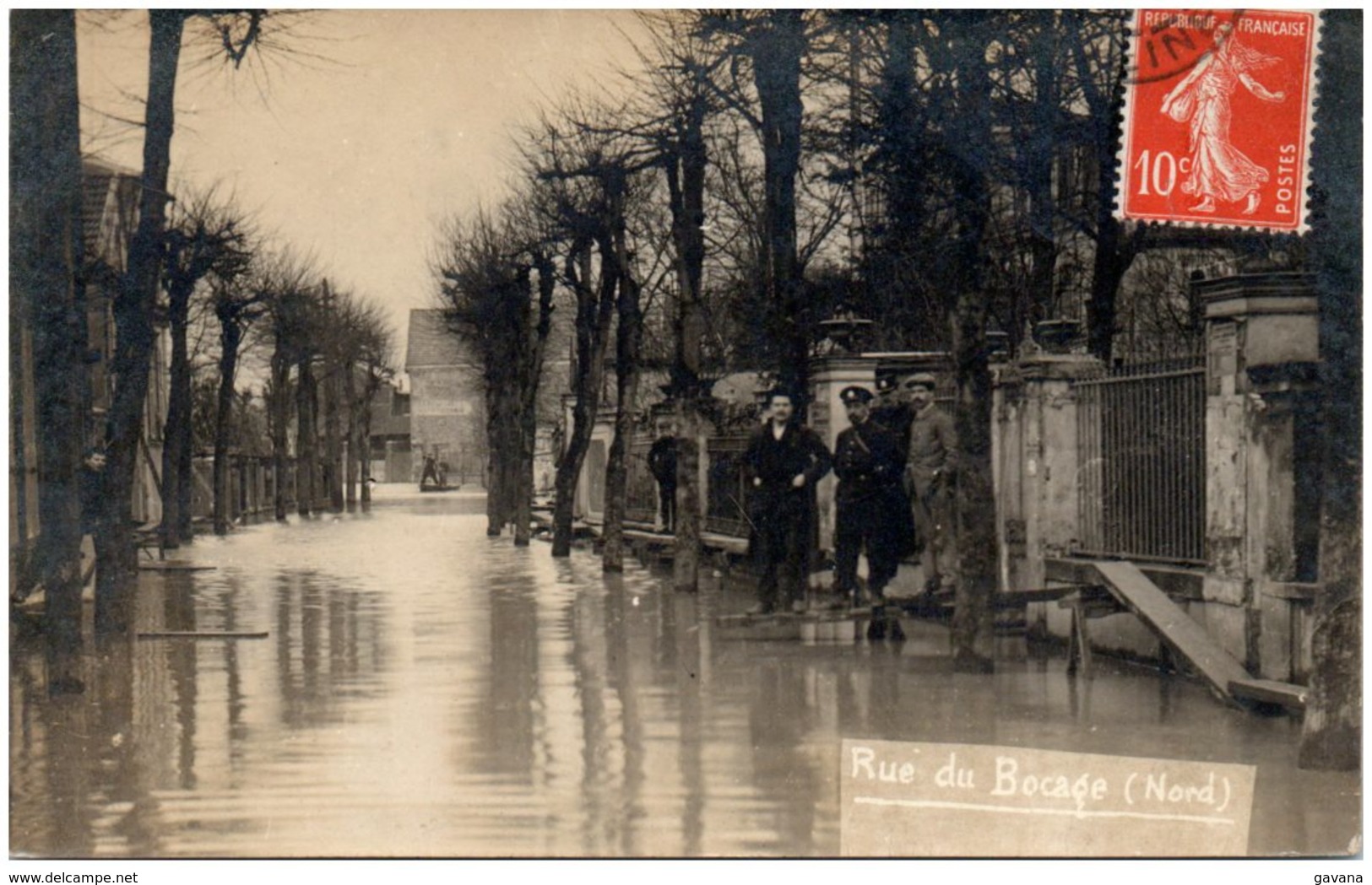 93 ILE SAINT-DENIS - Inondations - Rue Du Bocage (Nord) - Carte-photo - Saint Denis