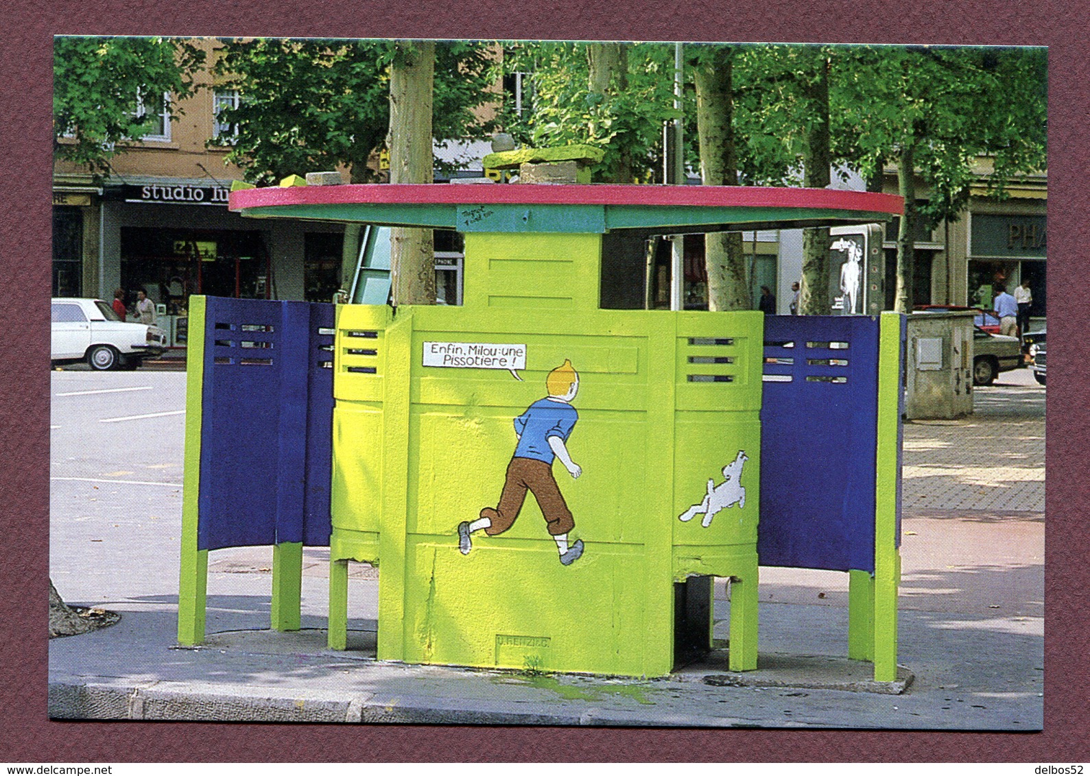 LYON  : " VESPASIENNE : Boulevard De La Croix-Rousse "  TINTIN Et MILOU  Hergé - Autres & Non Classés