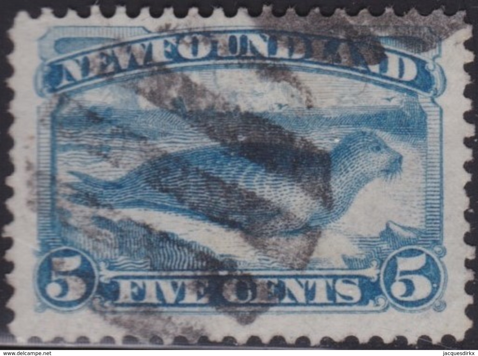 Newfoundland      .   SG  .      48        .      O        .   Cancelled       .   /    .  Gebruikt - 1865-1902