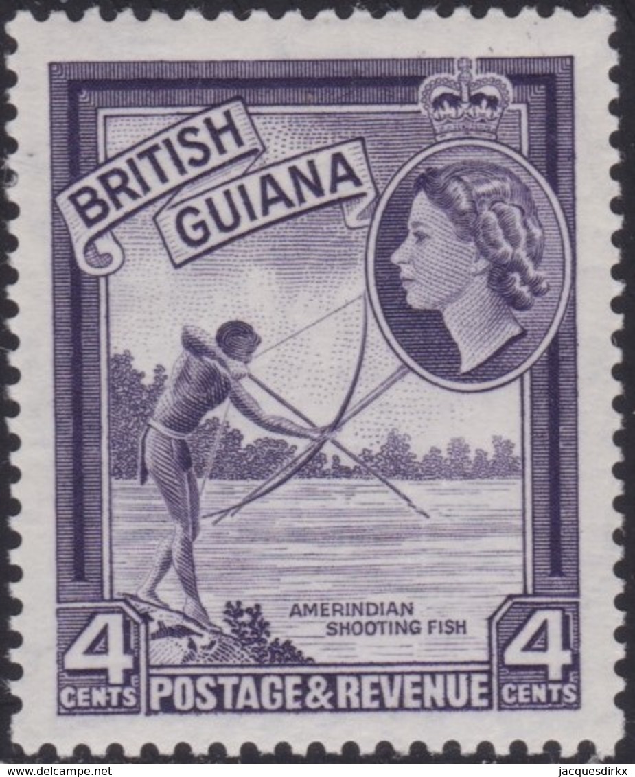 British Guinea    .   SG  .    334ab    .    *    .    Mint-hinged     .   /    .   Ongebruikt - Brits-Guiana (...-1966)