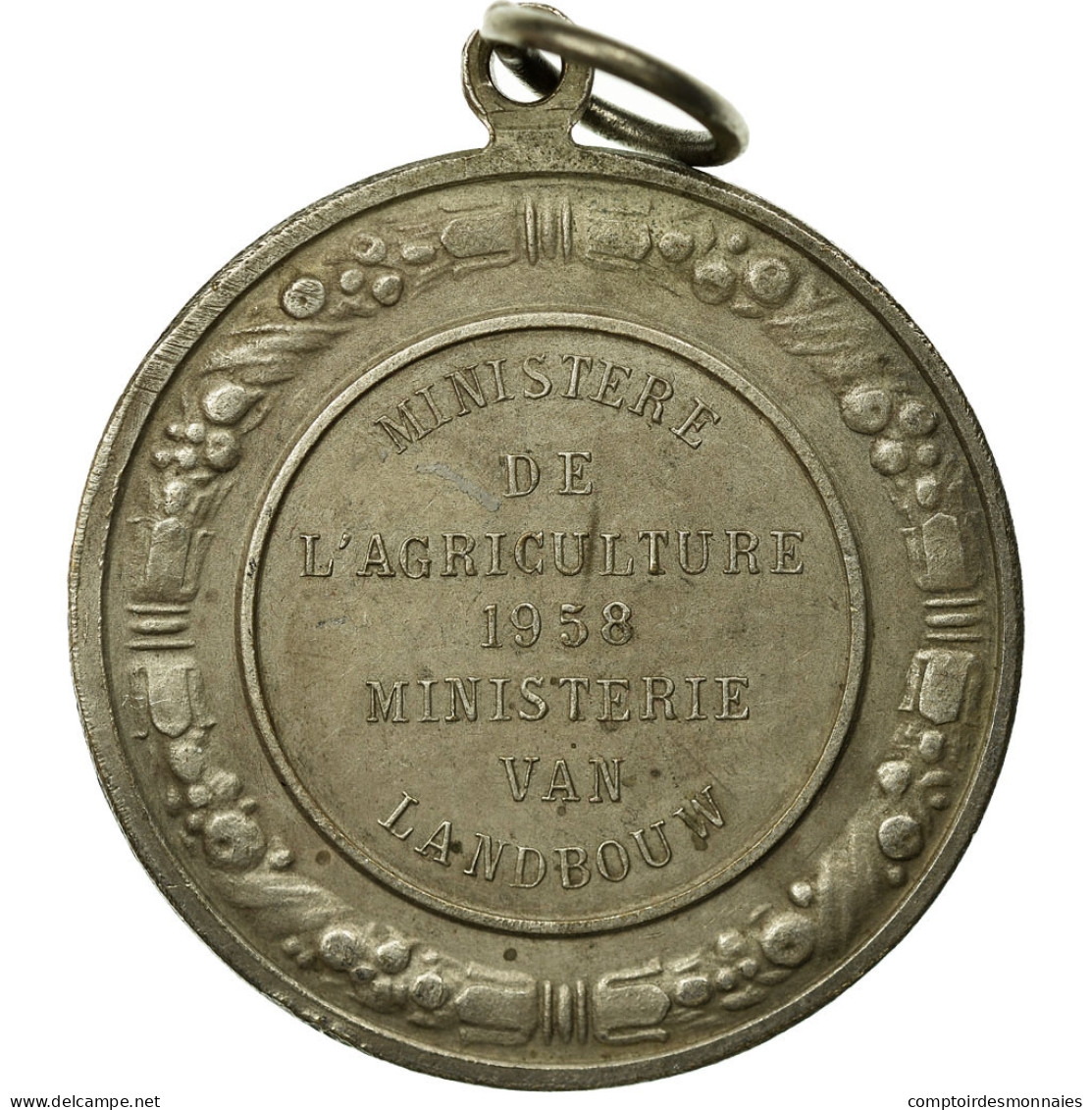 Belgique, Médaille, Ministère De L'Agriculture, 1958, De Meest, SUP, Silvered - Autres & Non Classés
