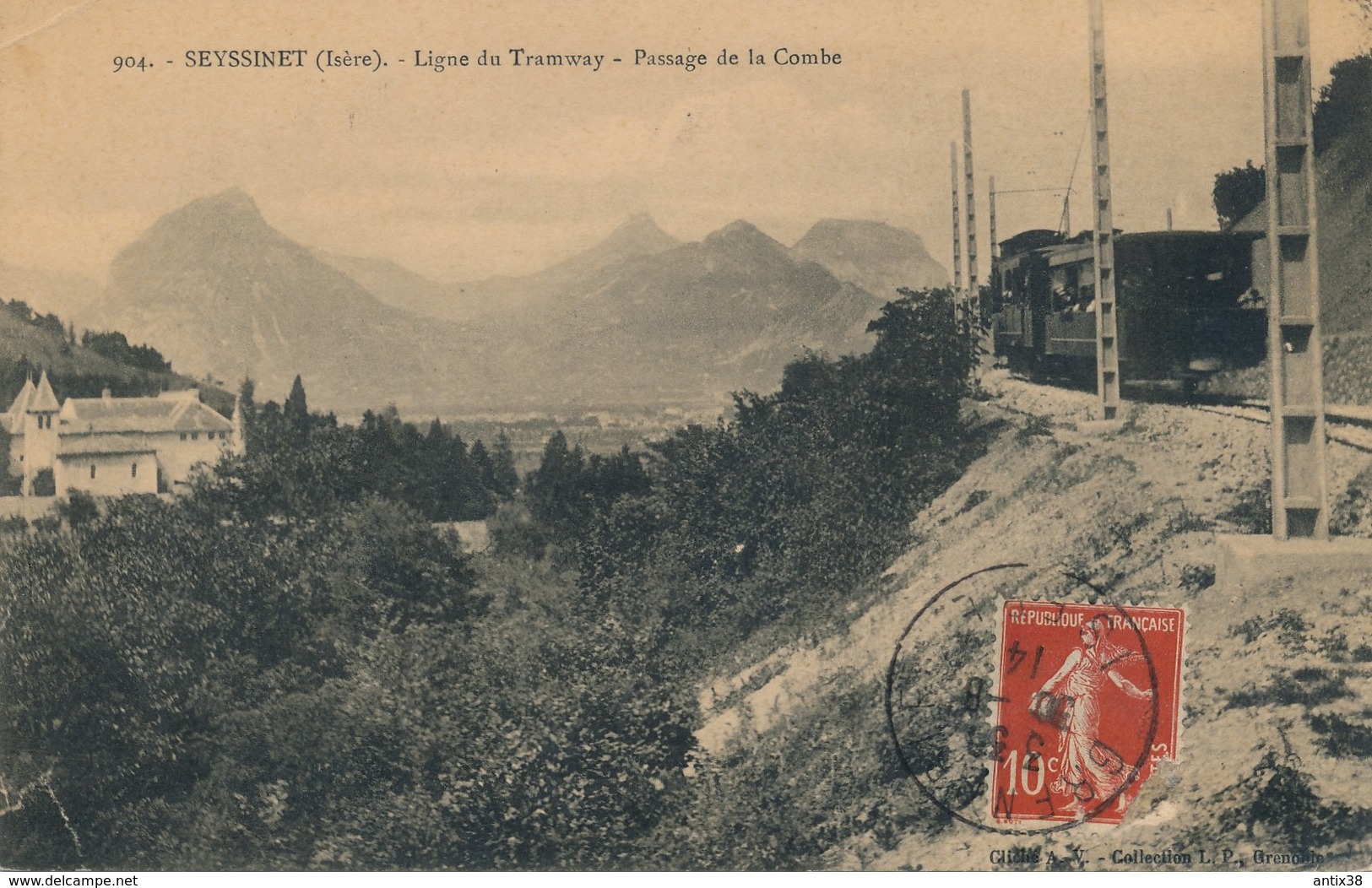 I107 - 38 - SEYSSINET - Isère - Ligne Du Tramway - Passage De La Combe - Autres & Non Classés