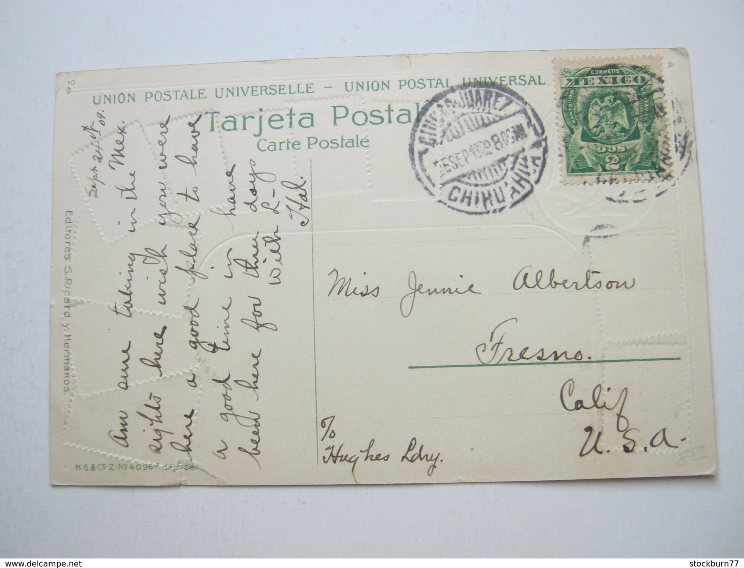 CIUDAD JUAREZ,  Tarjeta Postal - México