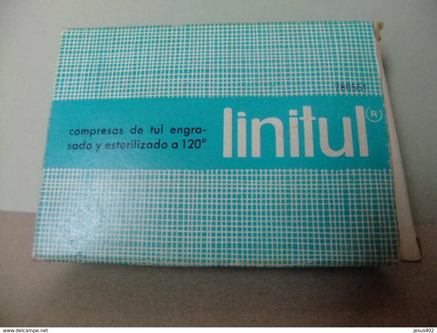 Caja De Metal Medicamento LINITUL Compresas Engrasadas - Boîte à Médicaments Compresses Graissées LINITUL - Cajas/Cofres
