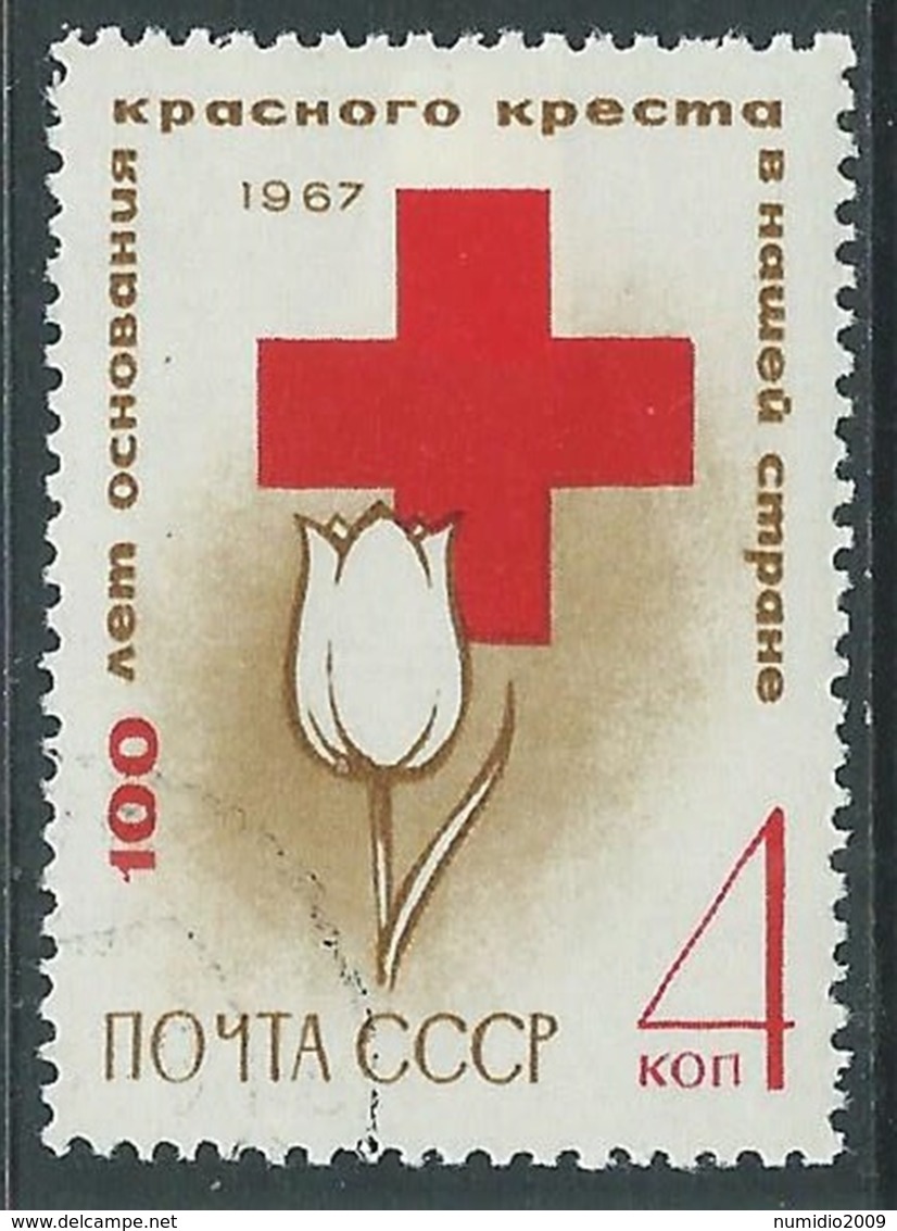 1967 RUSSIA USATO CROCE ROSSA NAZIONALE - V22 - Usati