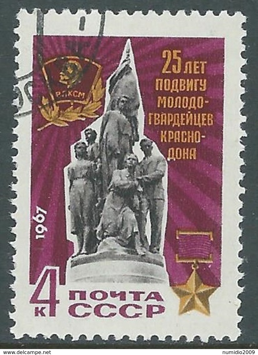 1967 RUSSIA USATO GIOVANE GUARDIA DI LENIN - V22-2 - Usati