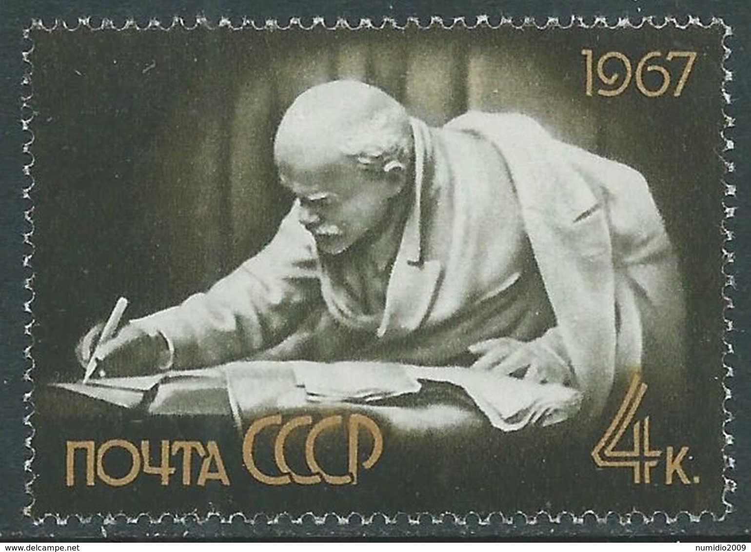 1967 RUSSIA USATO LENIN 4 K - V22 - Usati