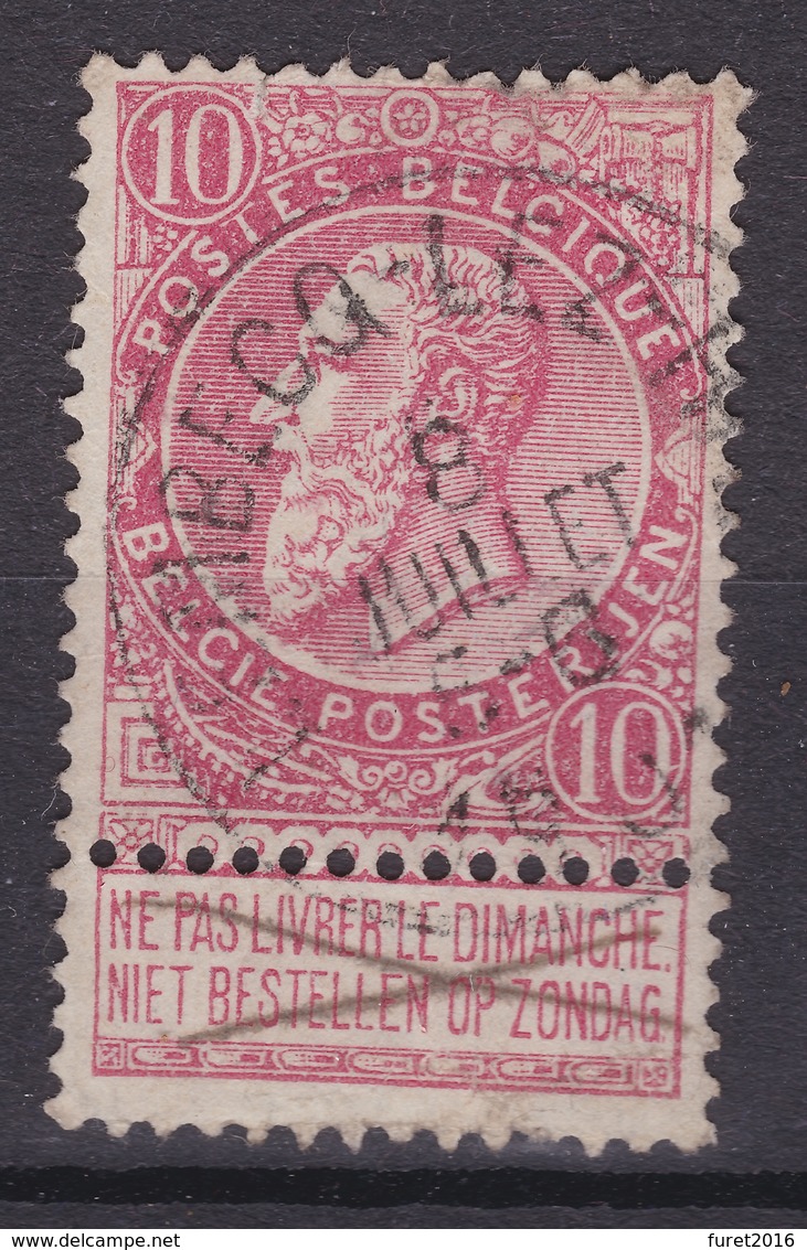 N° 57 Défauts  LEMBECK LEZ HAL    COBA + 8.00 - 1893-1900 Fine Barbe