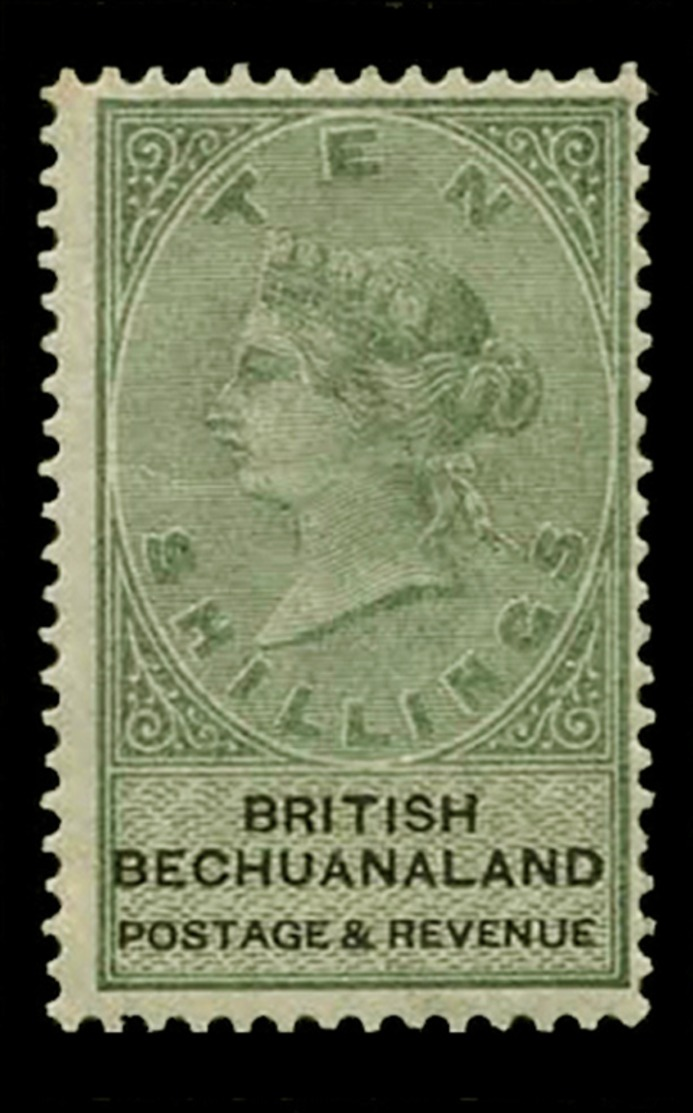 British Bechualand, 1888, 10/  Green , SG.19.  ,scarce , MNH ** - Other & Unclassified