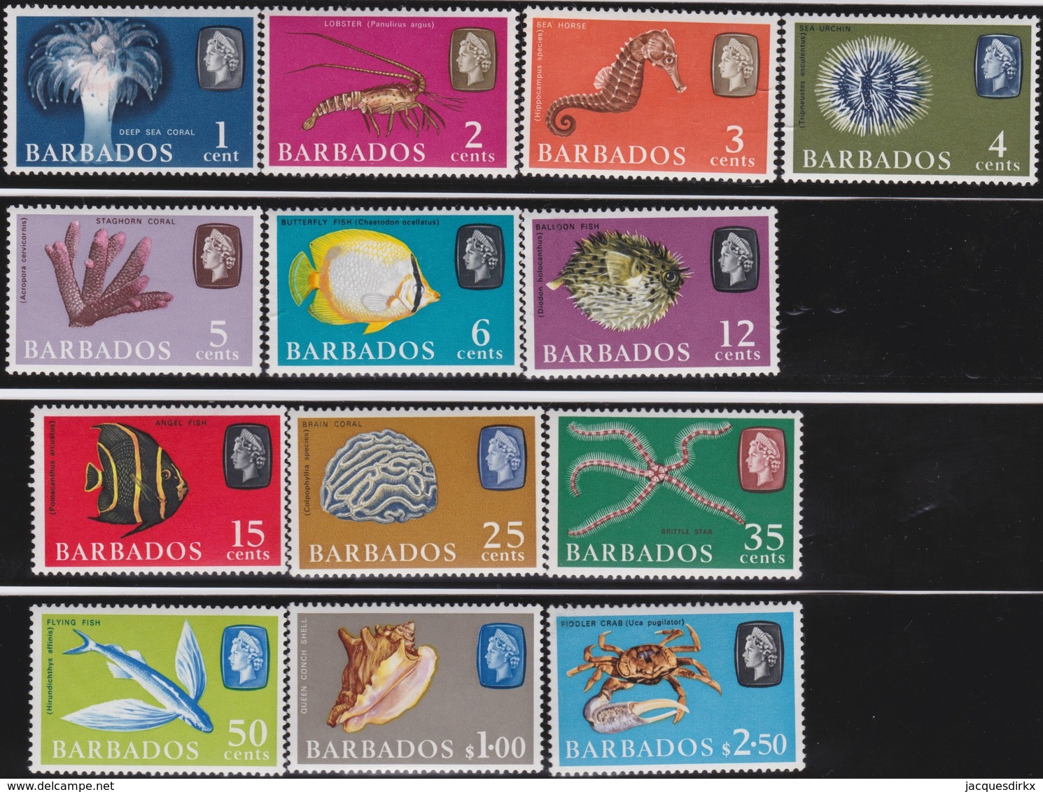 Barbados  .   SG  .   342/359   (348 Missing)     .    **      .   MNH     .   /    .   Postfris - Barbados (...-1966)