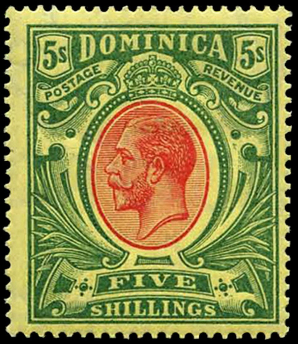 Dominica ,1908, $5  Mult Crown CA , SG.54 ,scarce , MNH ** - Other & Unclassified