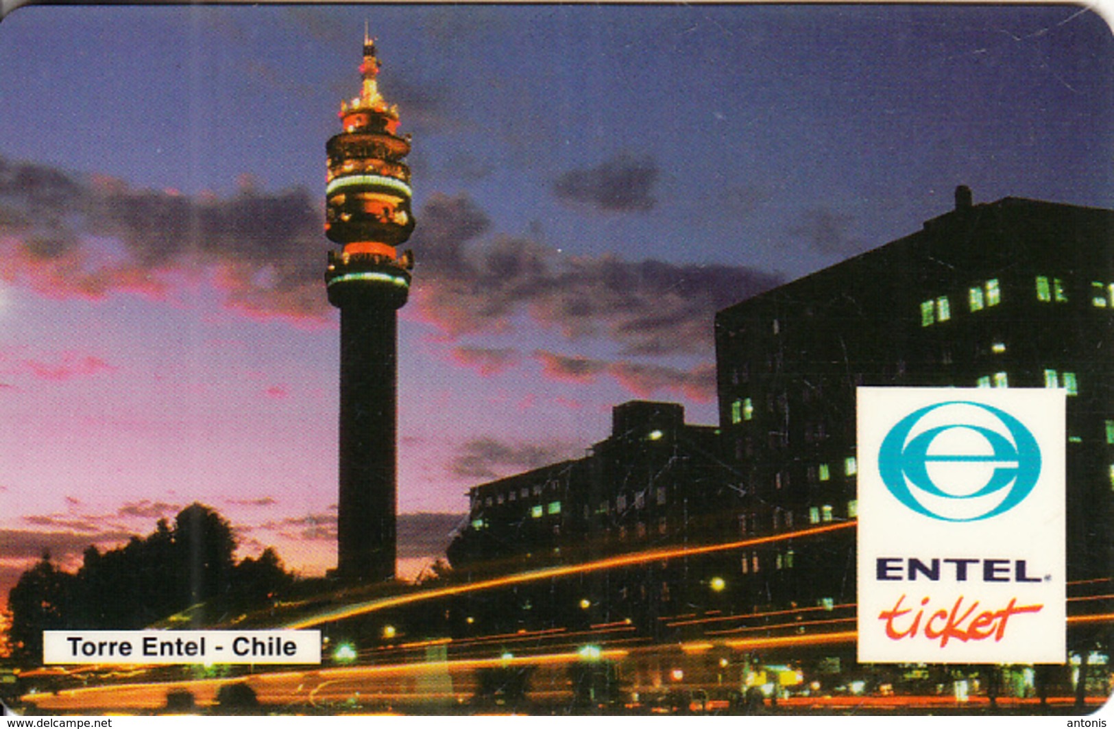 CHILE - Telecommunications Tower, ENTEL Prepaid Card $5000, Tirage 35000, Exp.date 31/12/99, Used - Chile