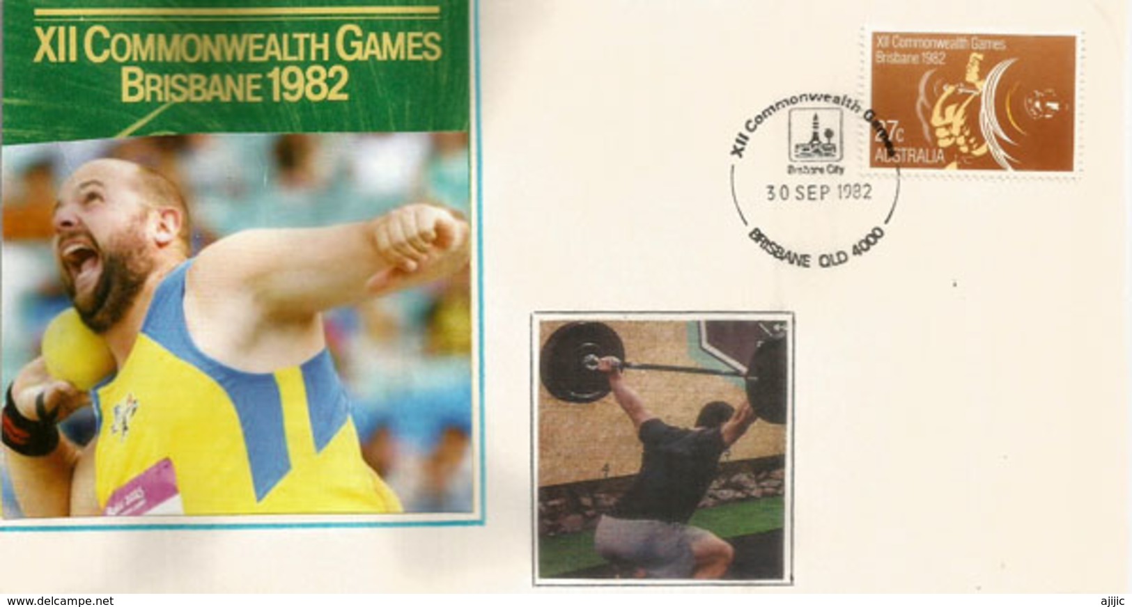 Haltérophilie Et Lancement Du Poids Aux Jeux De Brisbane (Commonwealth Games) 1982 - Haltérophilie