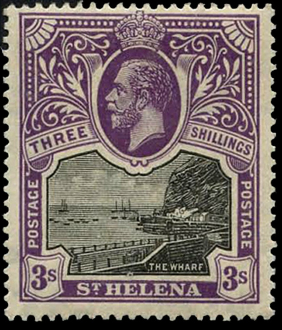 St Helena , 3/ , 1912 Mult Crown CA ,SG.#81. CV$180 ,scarce , MNH ** - Other & Unclassified