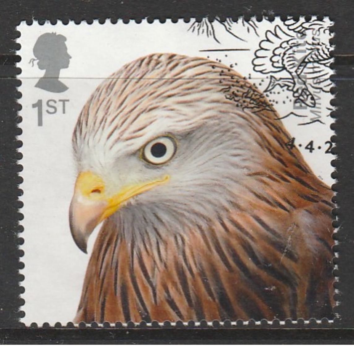 GB 2019 Birds Of Prey 1st Multicoloured SW 4052 O Used - Used Stamps