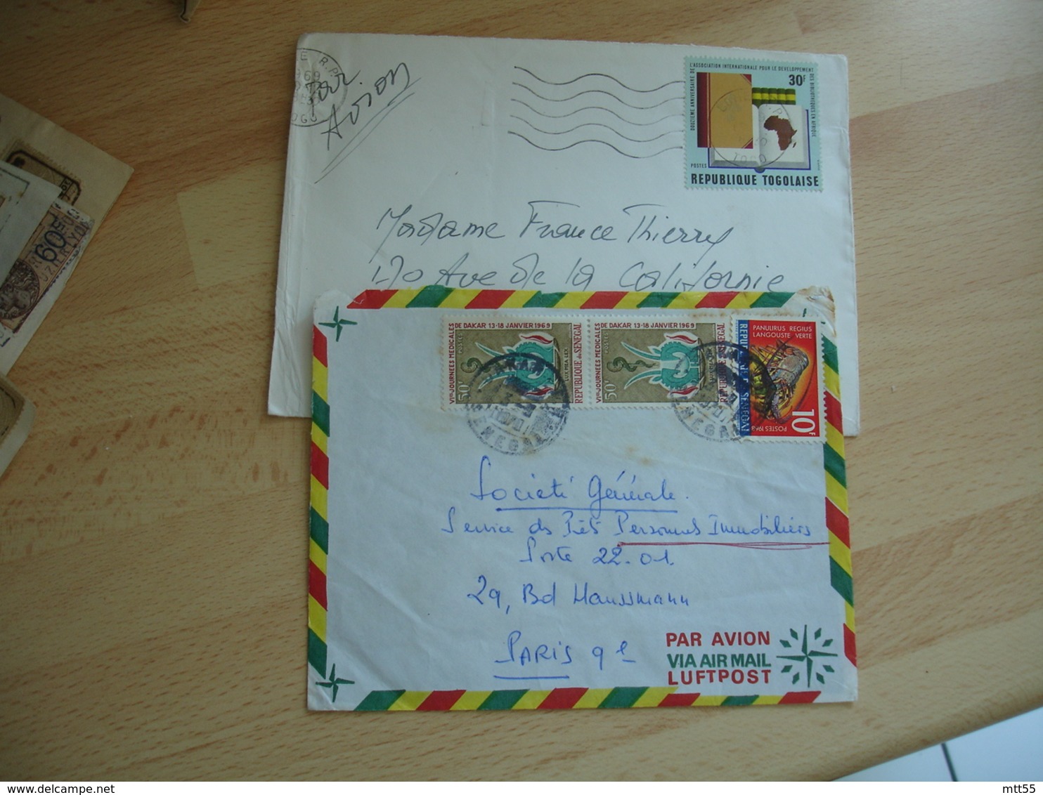 lot de de 25 lettre afrique timbre seul ou en multiple togo tunisie etc...