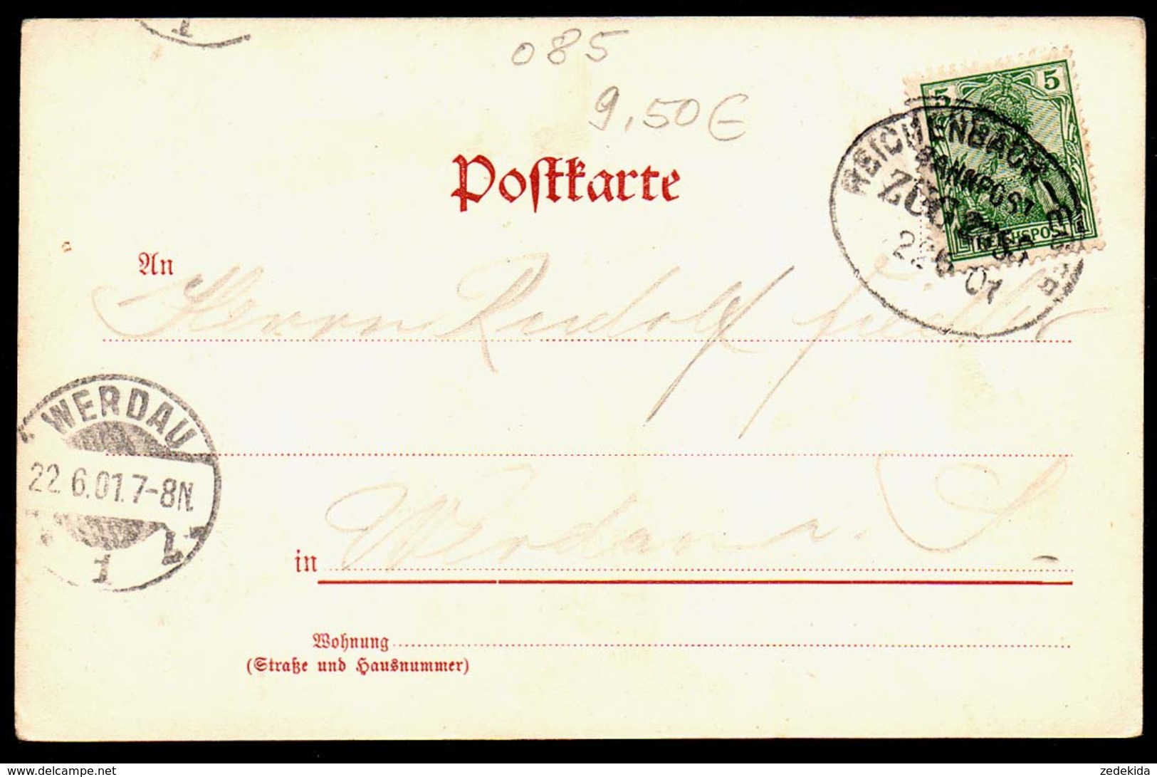 C4668 - Jocketa - Gruß Aus Dem Vogtland - Lorley Felsen - Edgar Schmidt Dresden - Bahnpost Bahnposstempel Reichenbach - Poehl