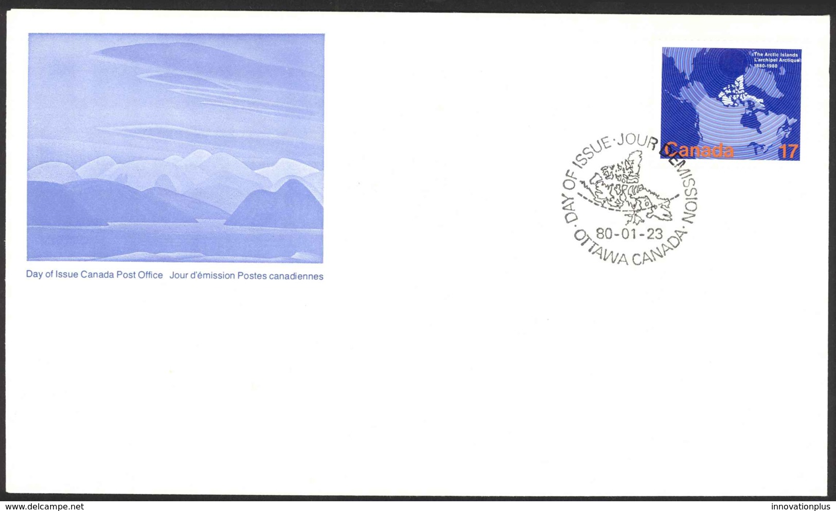 Canada Sc# 847 FDC Single 1980 01.23 Arctic Isalands - 1971-1980