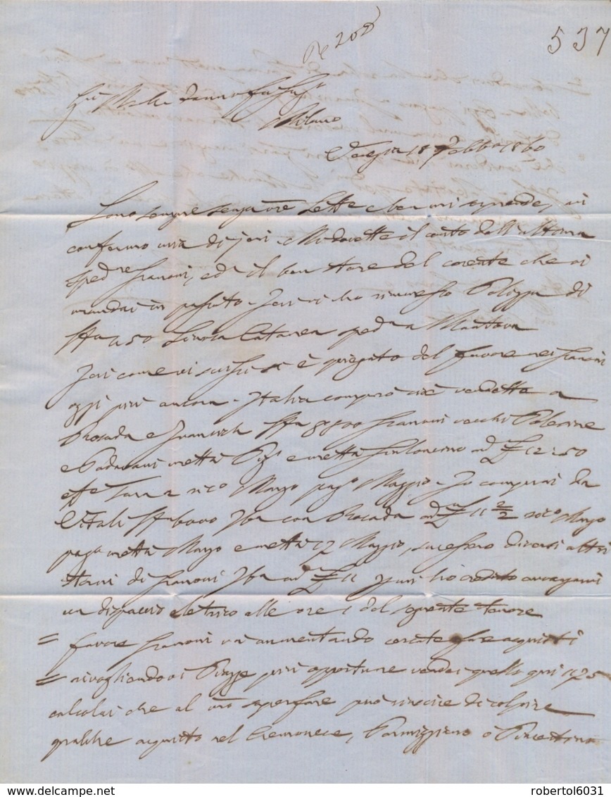 Lombardo Veneto 1860 Lettera Da Venezia Per Milano (Regno Di Sardegna) Con 2 X 5 Soldi Francesco Giuseppe II Tipo - Lombardo-Veneto