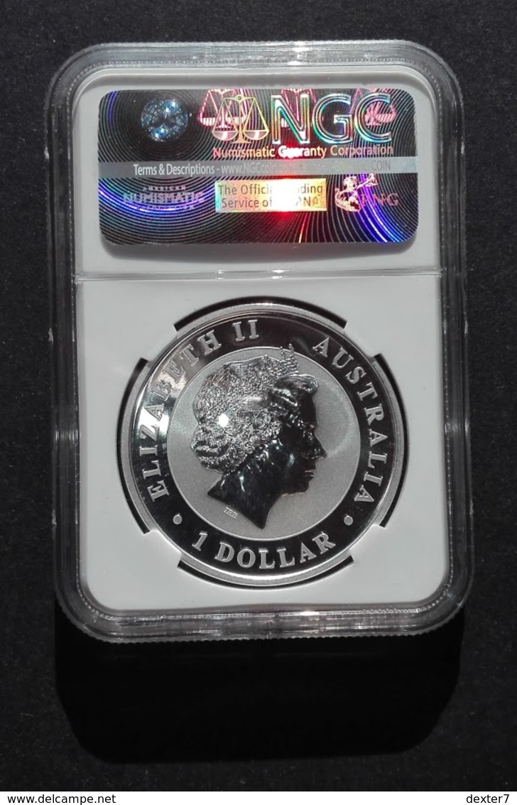 Australia, Wedge Tailed Eagle 1 Oz 2016 Silver 999 Pure In SLAB GEM BU NGC - 1 Oncia Argento Puro Bullion Perth Min - Münz- Und Jahressets