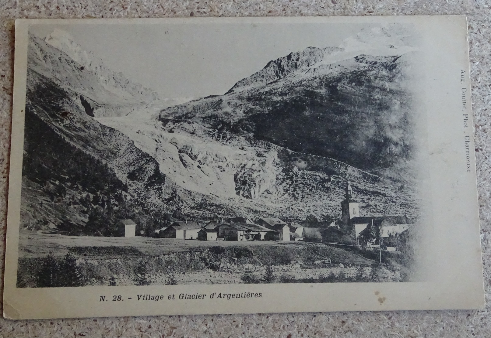 Cpa - (74) - Village Et Glacier D'argentières - Other & Unclassified