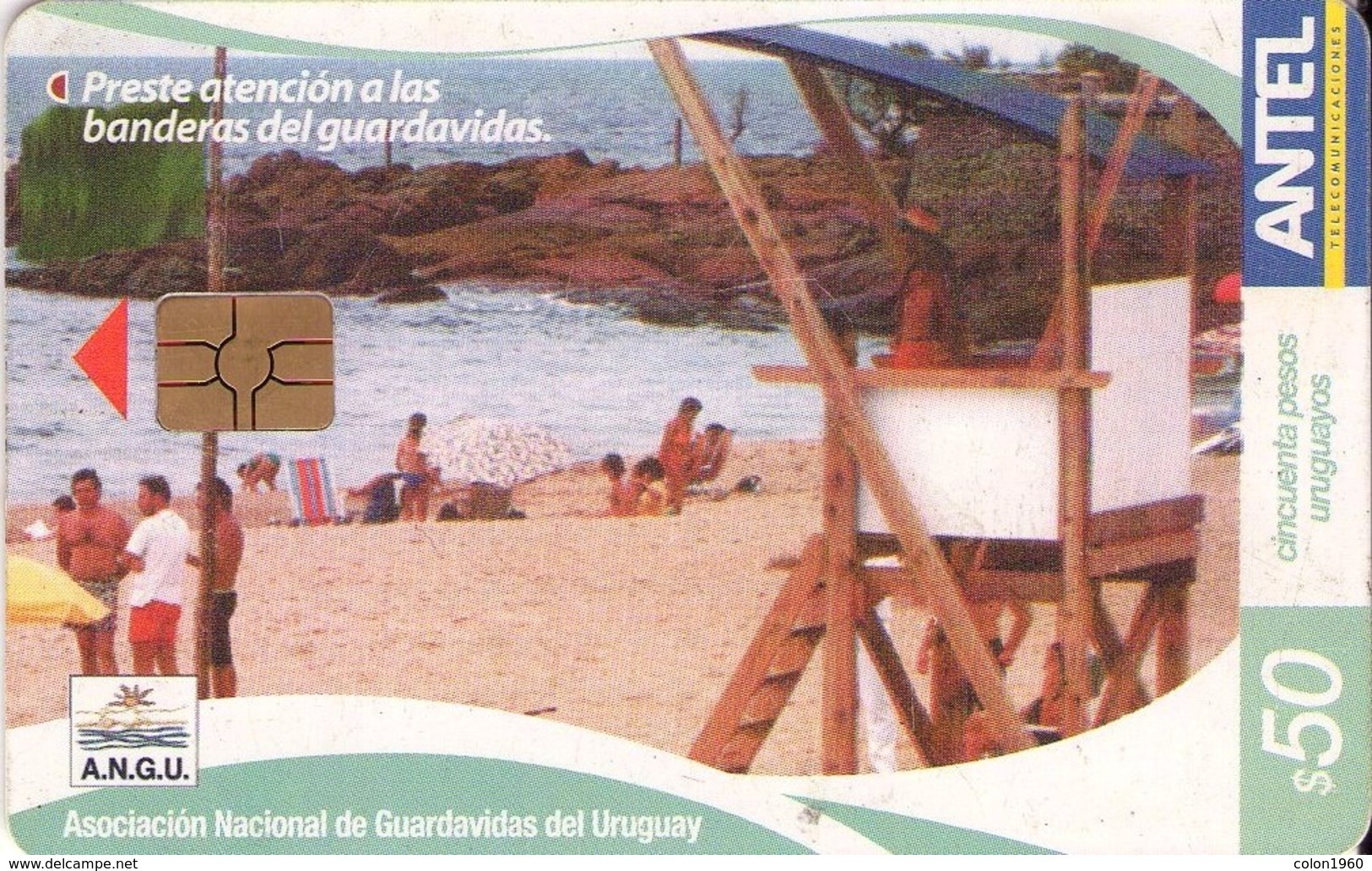 URUGUAY. TC455a. A.N.G.U. BANDERAS. 12-2006. (148) - Uruguay